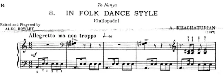 In the Folk Style - Aram Khachaturian